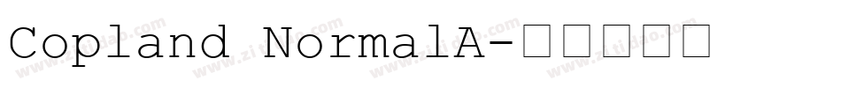 Copland NormalA字体转换